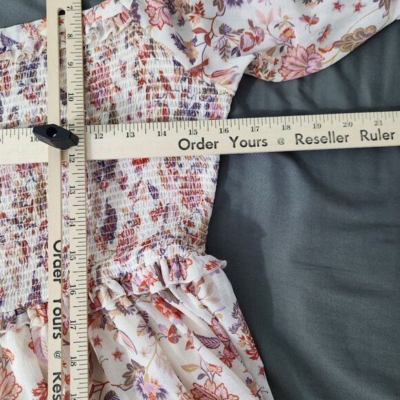 Super Natural By Secret Mission Dress Women's XL Georgette Greenport Boho Floral - Picture 8 of 12